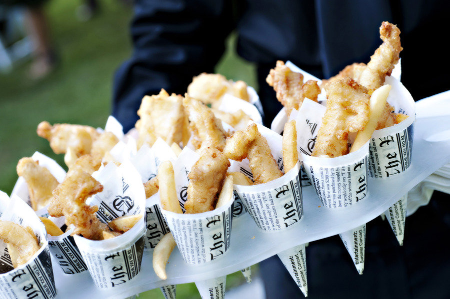 fish and chip wedding